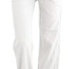 Womens Casual Linen High Waist Pants Drawstring Loose Fit Summer Pants Trousers with Side Pockets