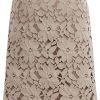 Women's Elegant Floral Lace Knee Length Pencil Skirt